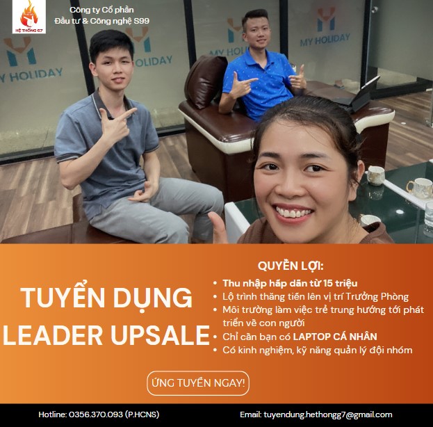 TUYỂN DỤNG LEADER UPSALE